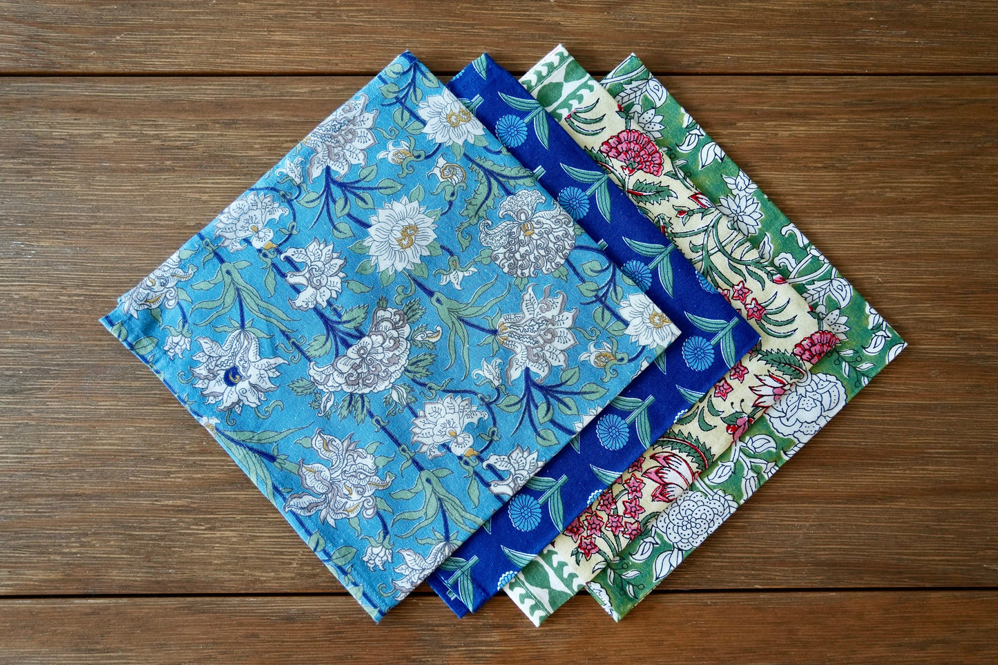 Green and Pink Tablecloth & Napkin Set