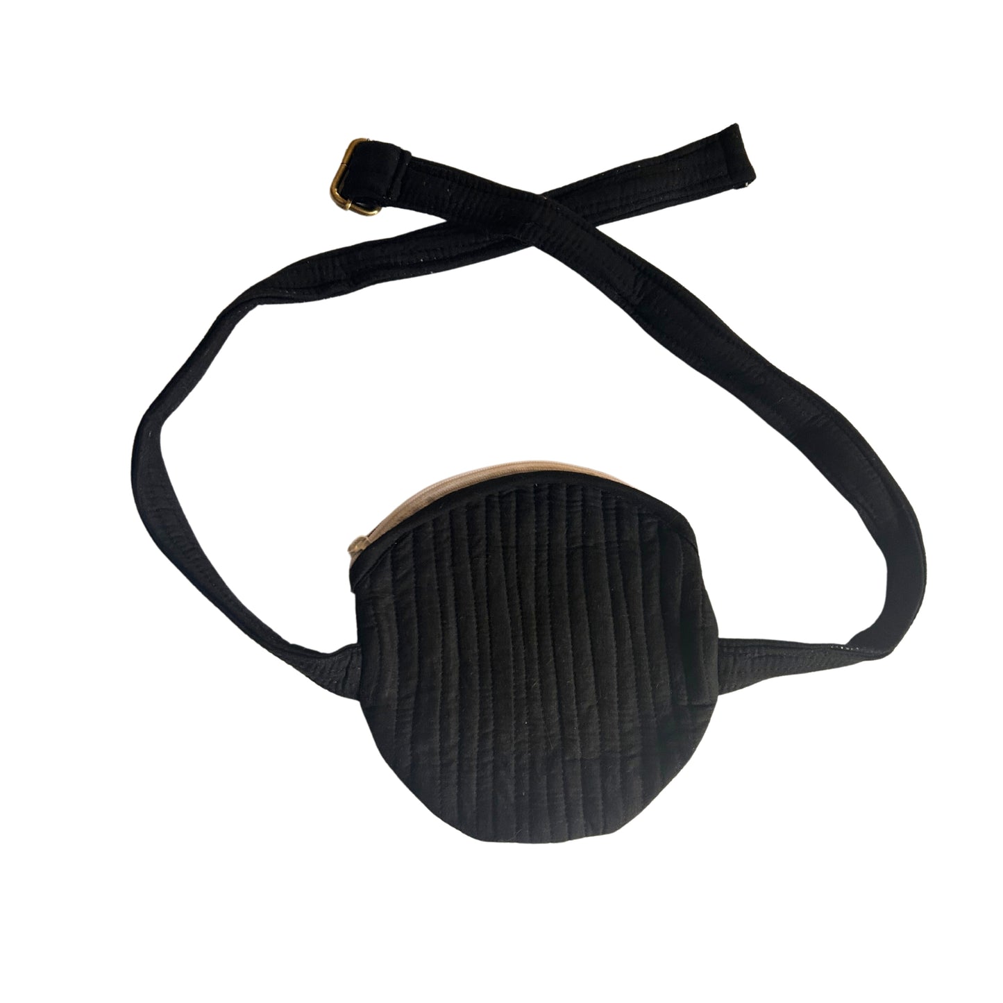 Round Black Crossbody Bag