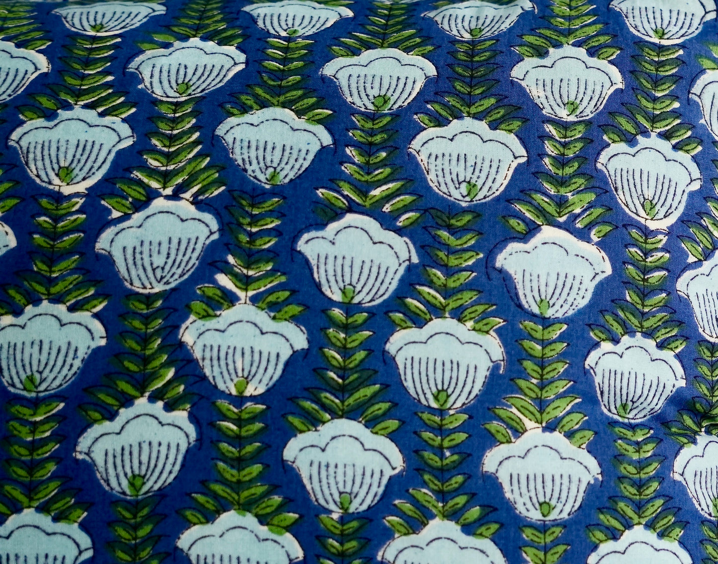 Blue Floral Pillow Shams