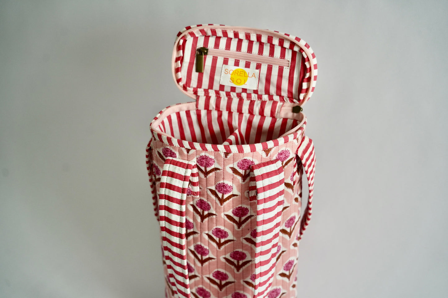 Pink Wine Bag