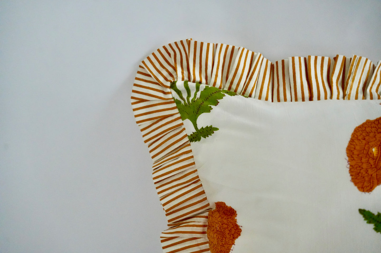 Yellow Ruffle Pillow Sham
