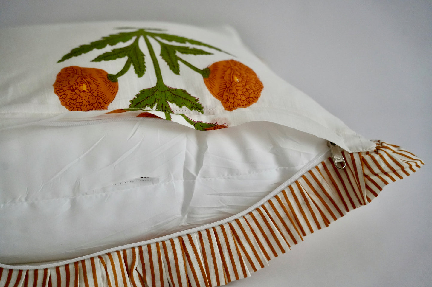 Yellow Ruffle Pillow Sham
