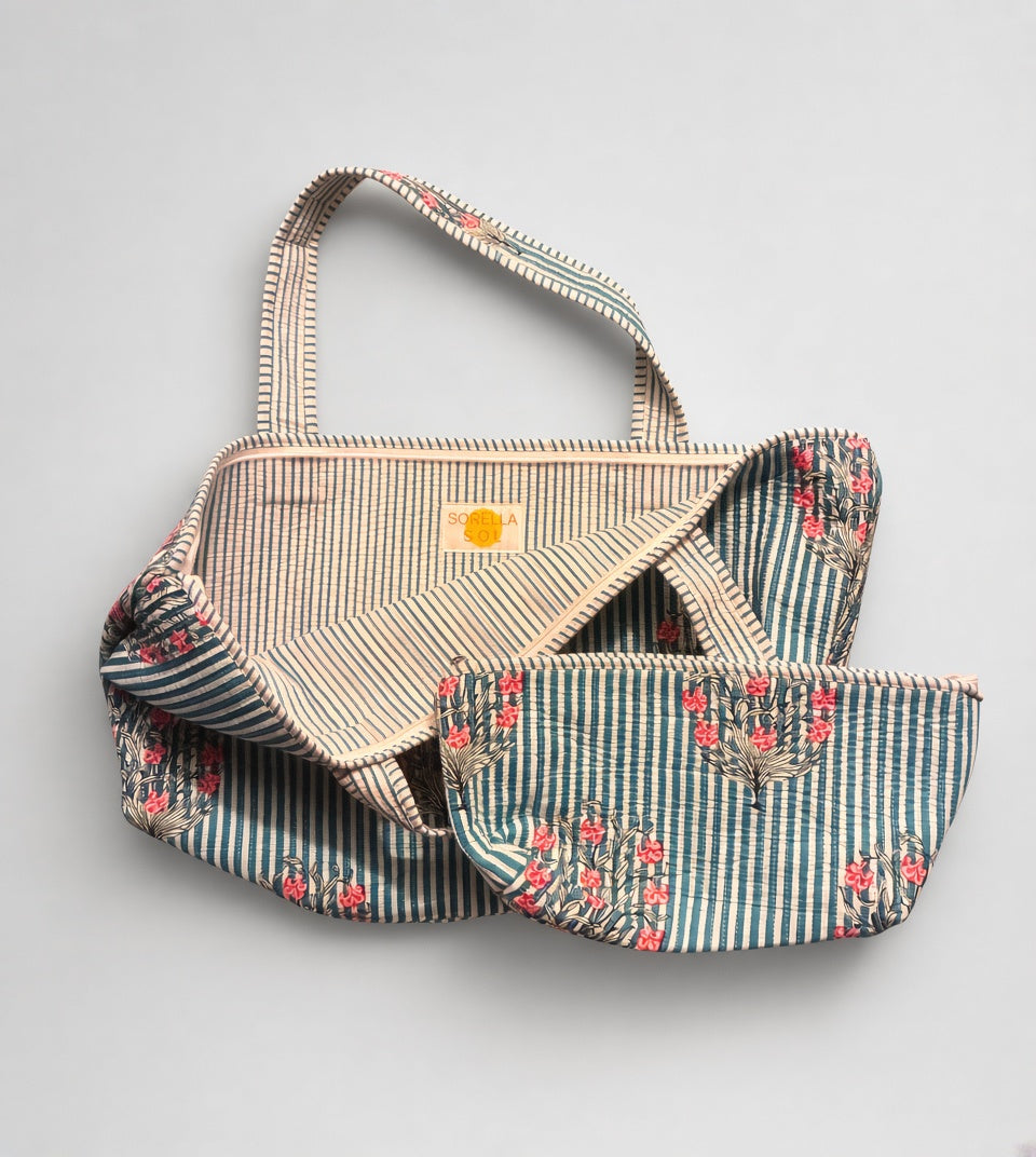East to West (Mahjong) Tote & Pouch
