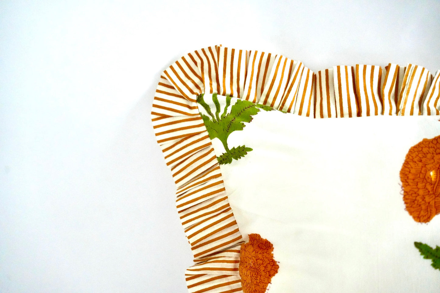 Yellow Ruffle Pillow Sham