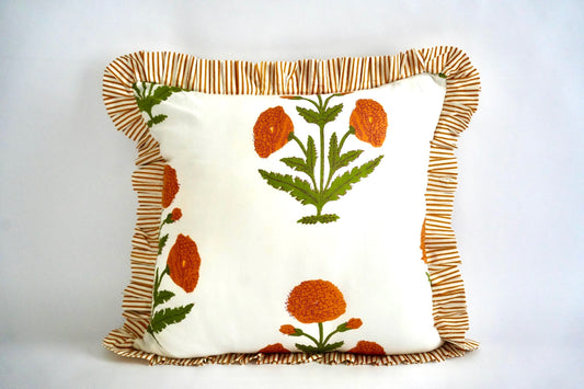 Yellow Ruffle Pillow Sham