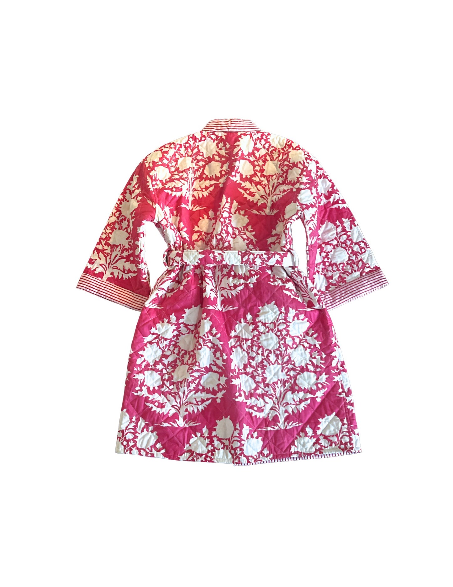 Quilted Pink Floral Robe