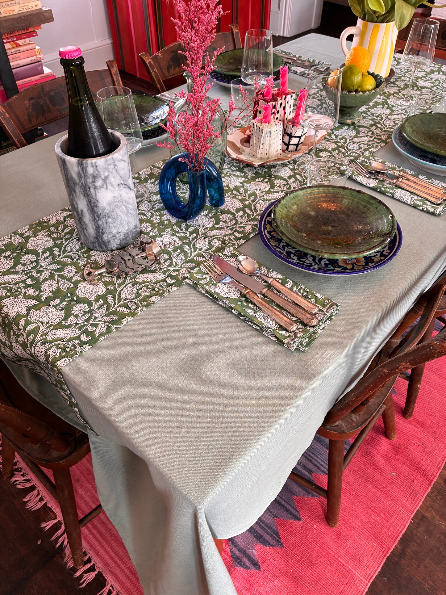 Green Table Runner
