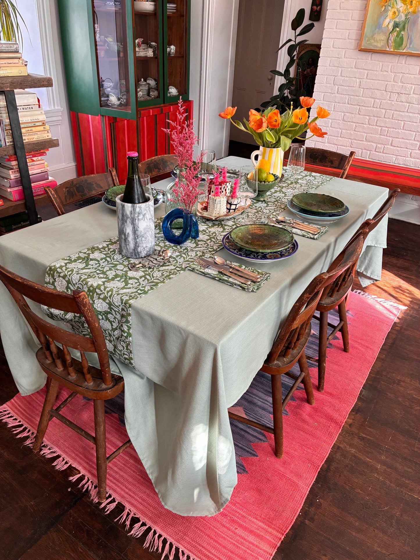 Green Table Runner