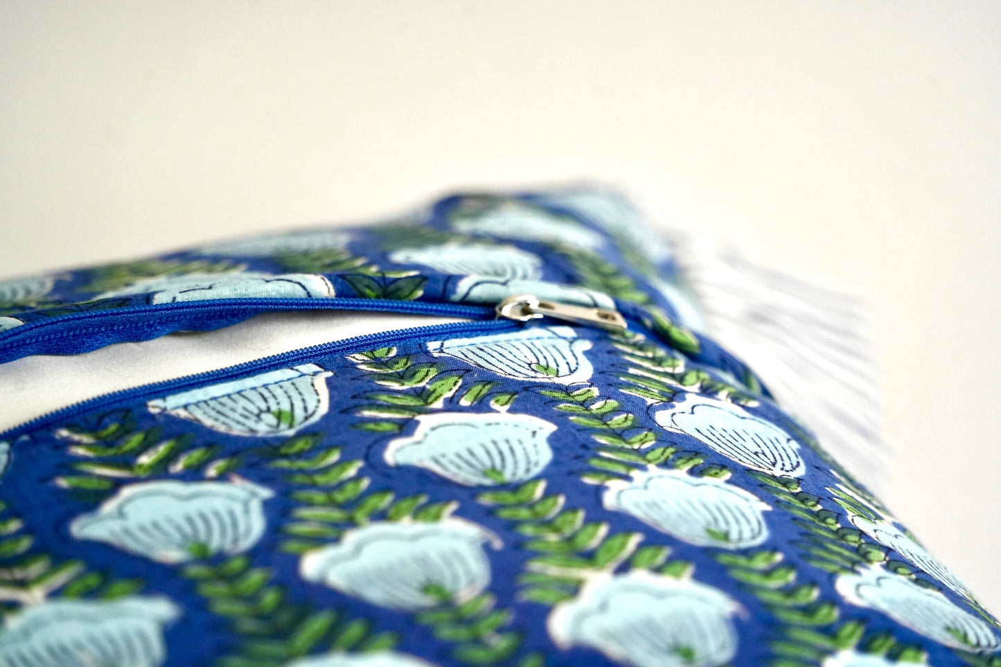 Blue Floral Pillow Shams