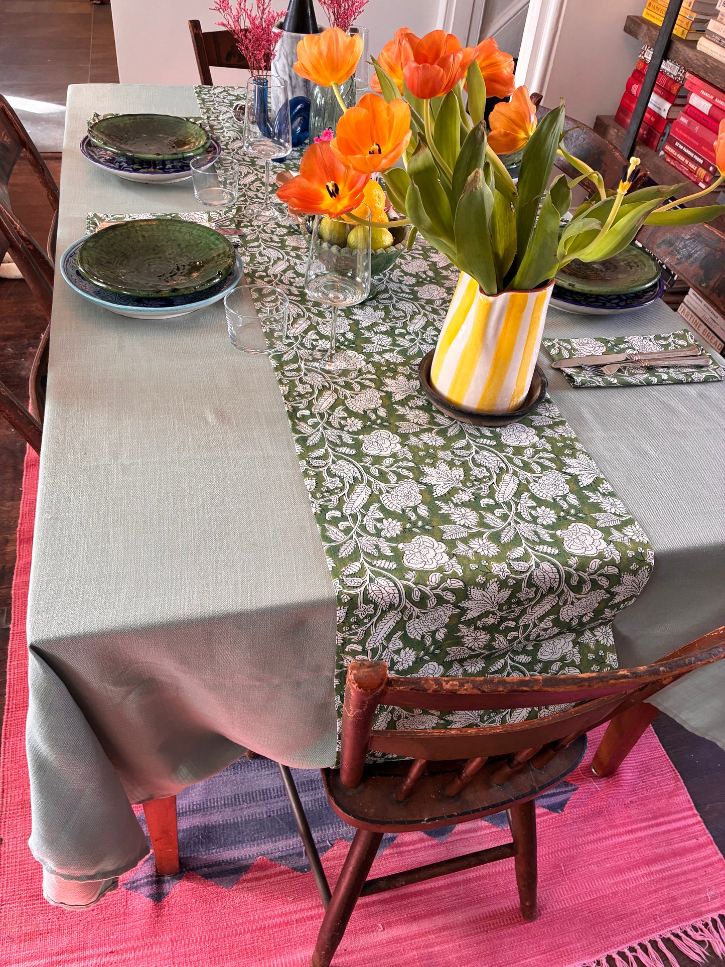 Green Table Runner