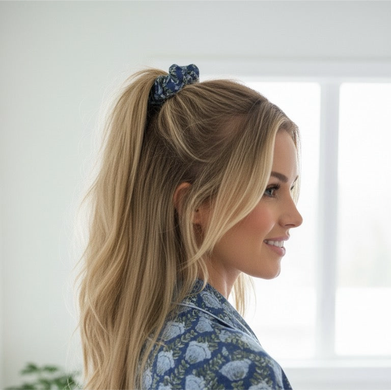 Blue Scrunchie