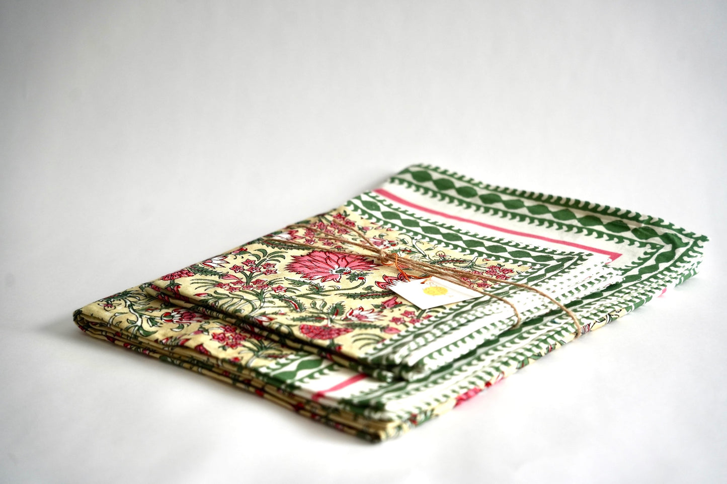 Green Floral Tablecloth