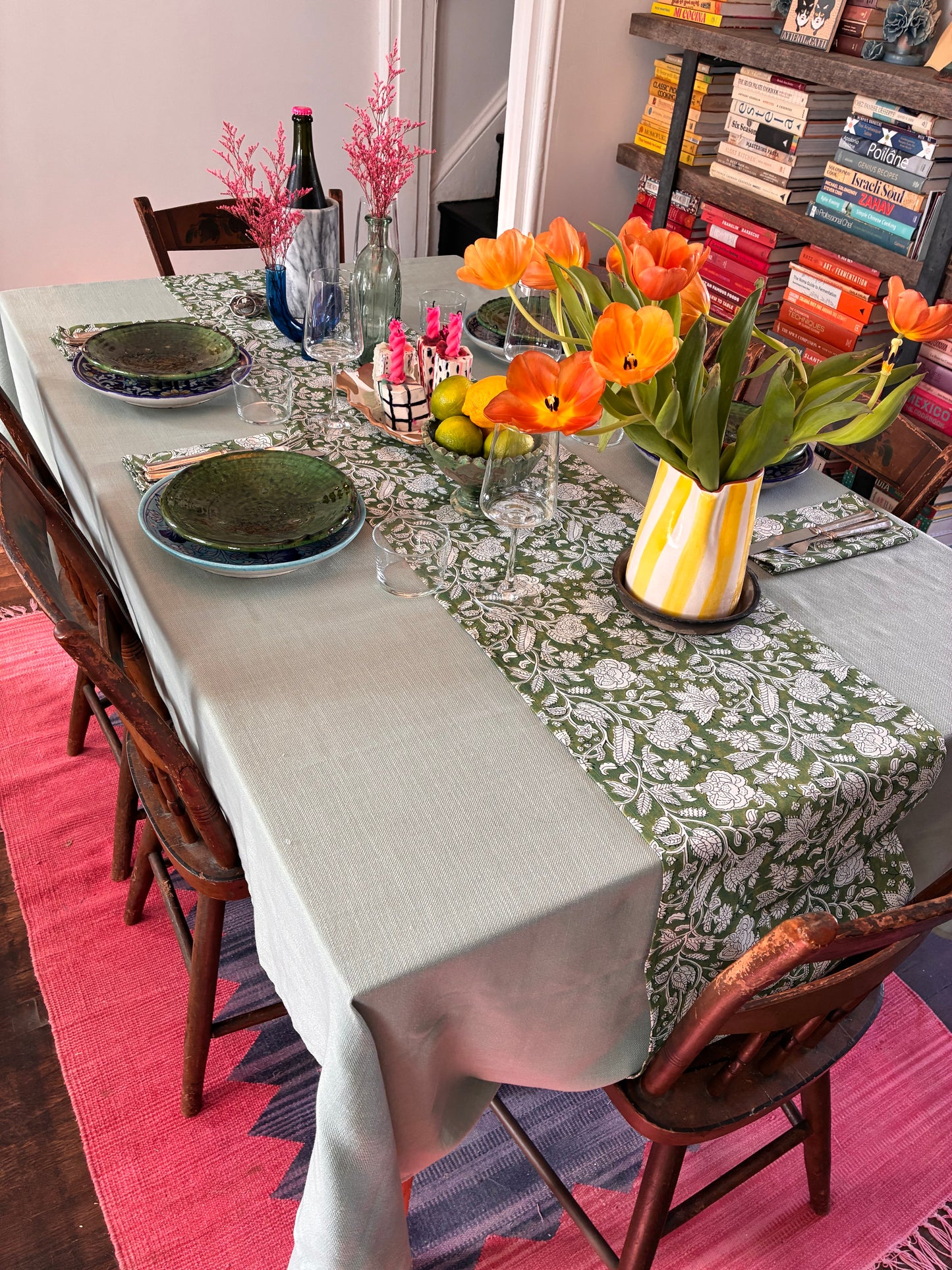 Green Table Runner