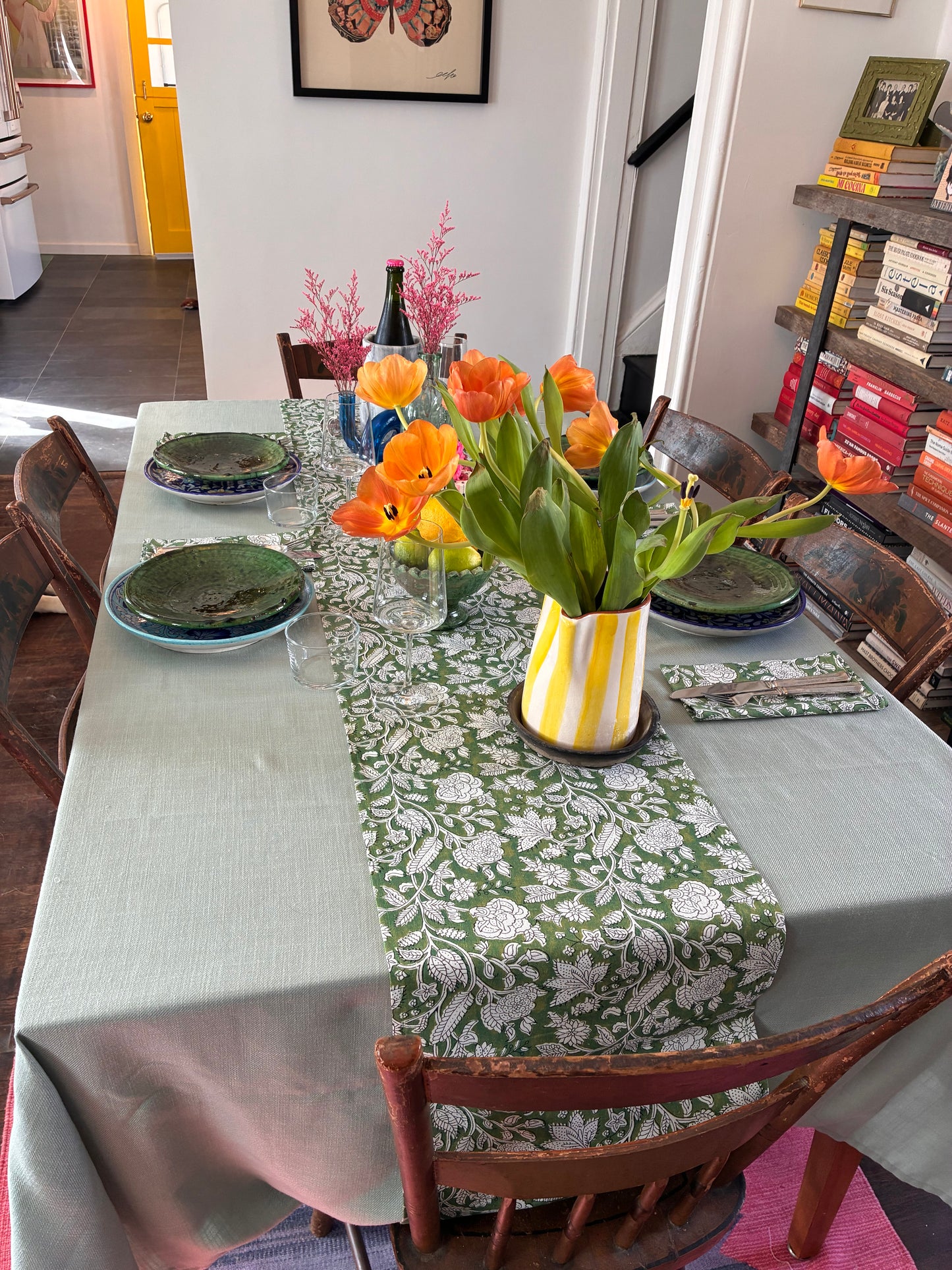 Green Table Runner