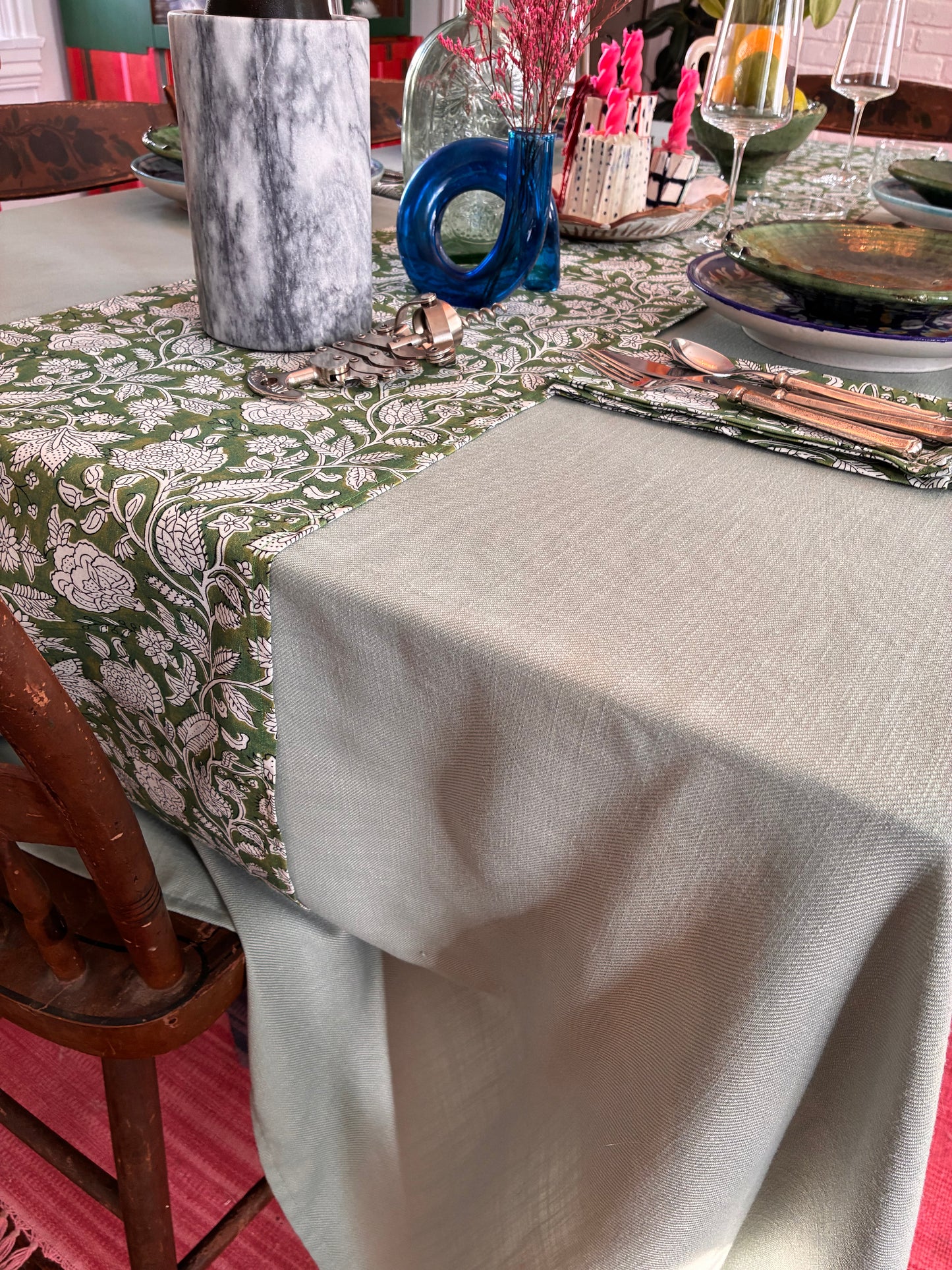 Green Table Runner