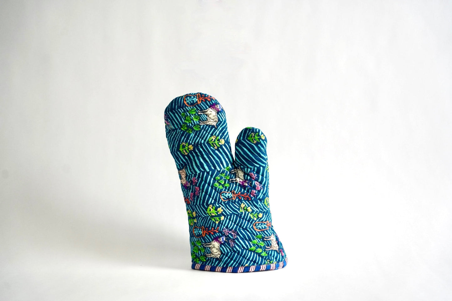 Goat Quilted Oven Mitt
