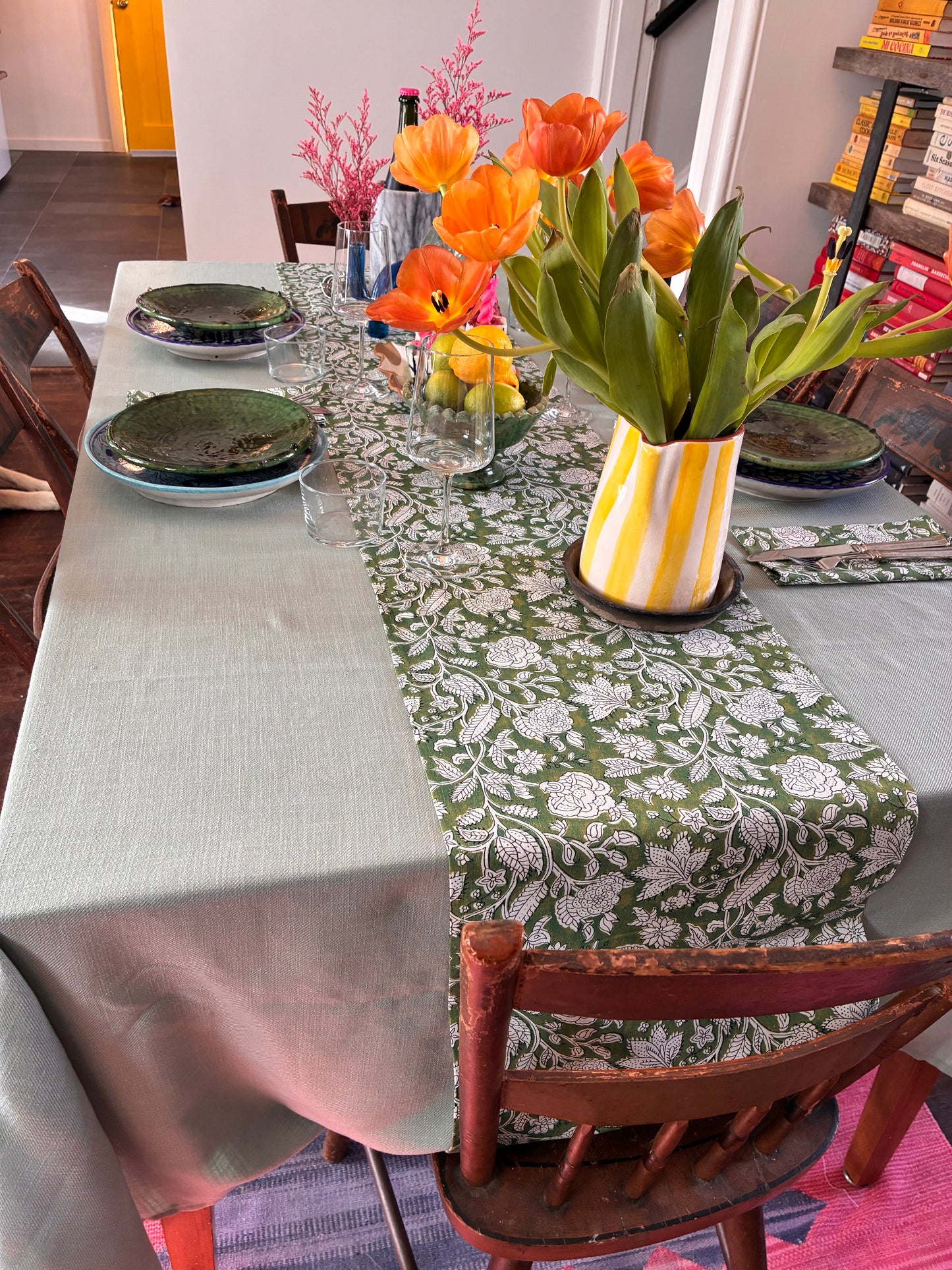 Green Table Runner