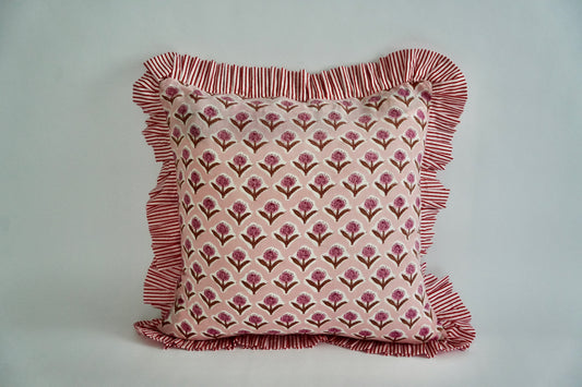 Pink Floral Pillow Sham