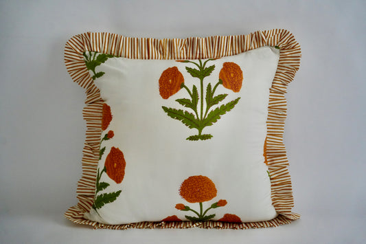Yellow Ruffle Pillow Sham