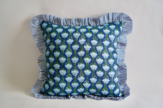 Blue Floral Pillow Shams