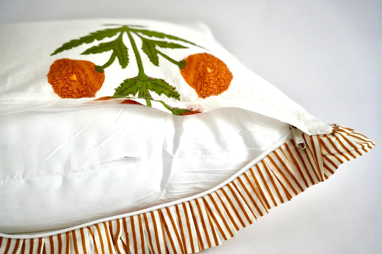 Yellow Ruffle Pillow Sham